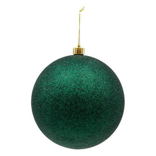 20cm Glitter Green Bauble