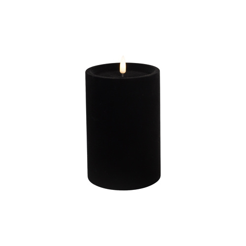 LED Candle Velvet Black Medium