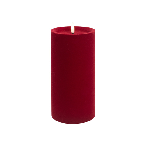 LED Candle Red Velvet Large