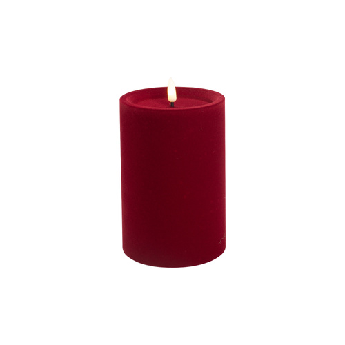 LED Candle Red Velvet Medium
