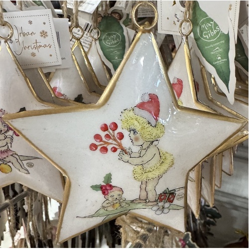 May Gibbs Star Hanging Deco White