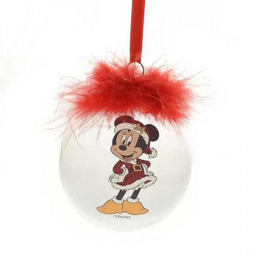 Disney Christmas Feather Bauble Minnie