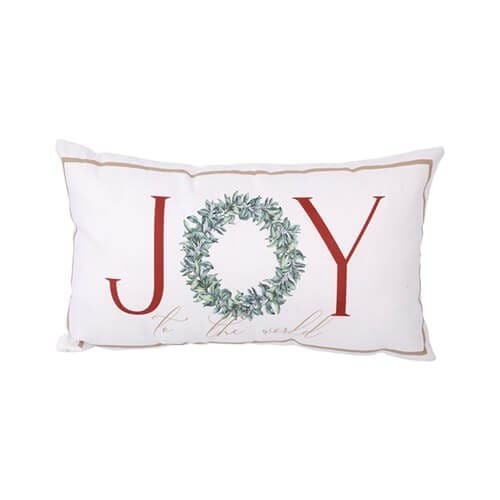 Joy to the World Cotton Cushion 40x25cm