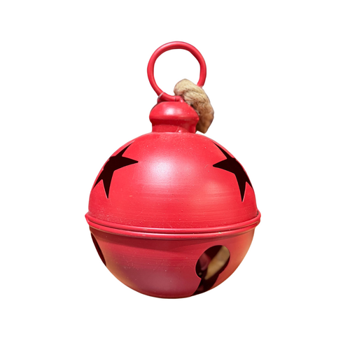 Matt Red Metal Bell 16cm