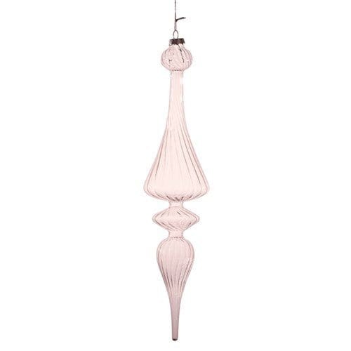 Clear Glass Icicle Tree Ornament 35cm