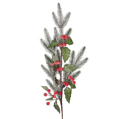 Berry & Pine Stem 88cm