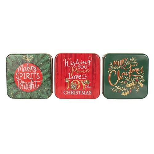Metal Christmas Tins
