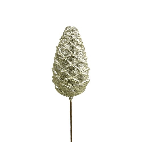 Champagne Glitter Foam Pick 46cm