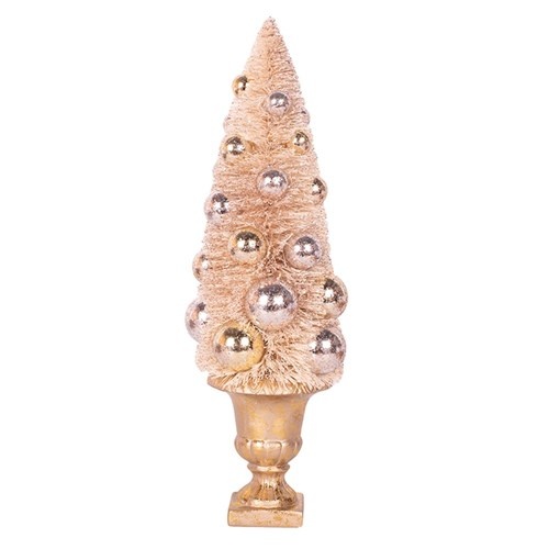 Ivory Sisal Tree with Baubles