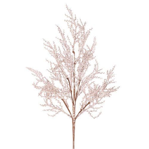 Silver Glitter & Clear Glitter Stem 76cm