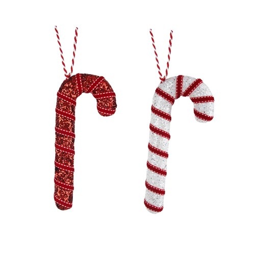 Red & White Candy Cane - 17cm