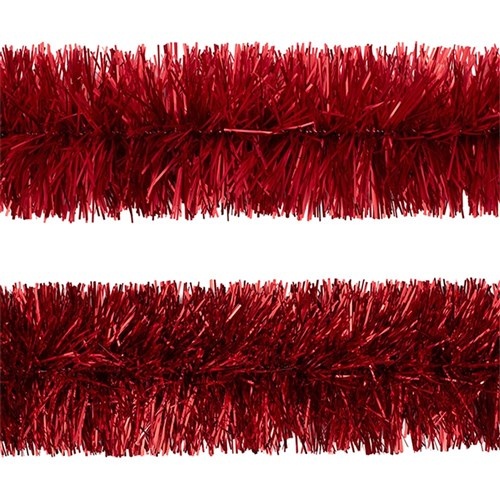 Fine Cut Tinsel - Red