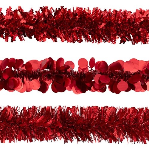 Tinsel 2m - Red