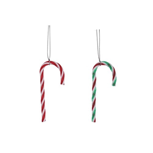 4PK Candy Canes 9cm