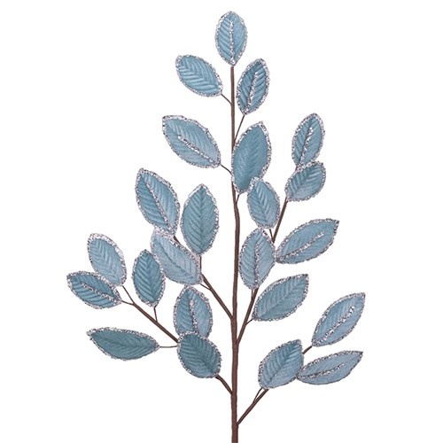 Blue Velour Leaf Pic