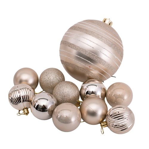 32pc Bulk Pack Bauble Platinum Baubles