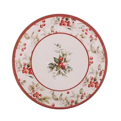 Berry Paper Plates Pk20 23cm