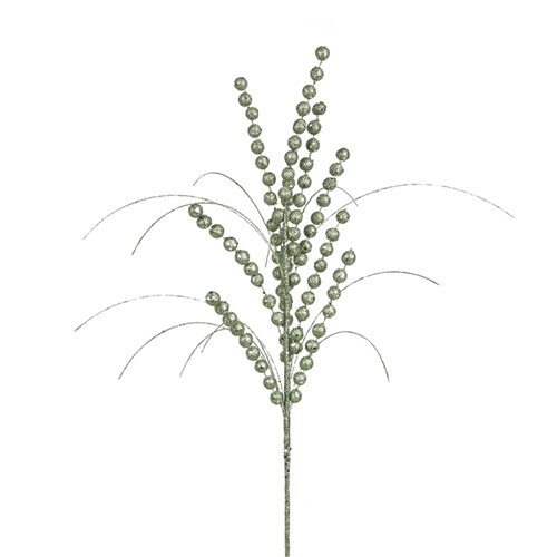 70cm Sage Glitter Stem