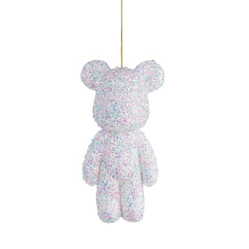 25cm Sparkly Teddy Bear Ornament