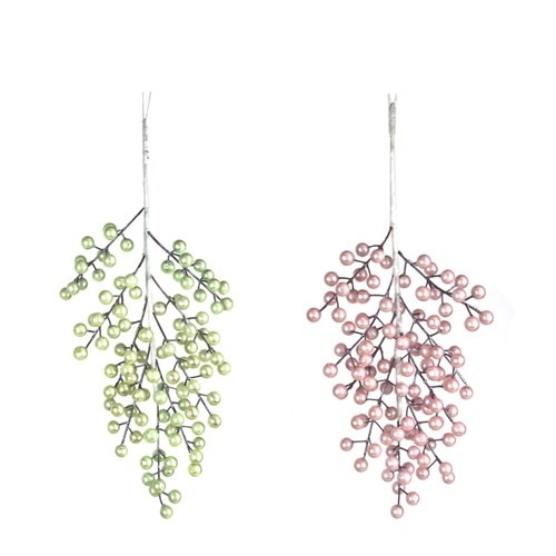 Pink or Mint Berry Stem 53cm