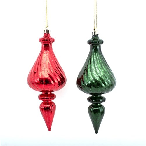 Red or Emerald Finial 