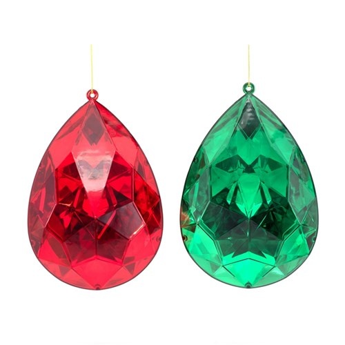 Teardrop Red or Emerald