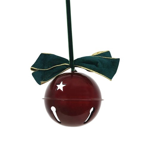 14cm Red Metal Bell