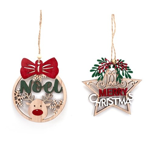 Christmas Tree Ornament 13x10cm