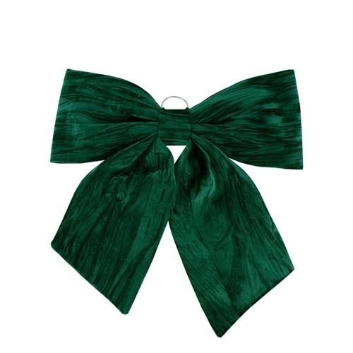 Emerald Velvet Bow 67x72cm..