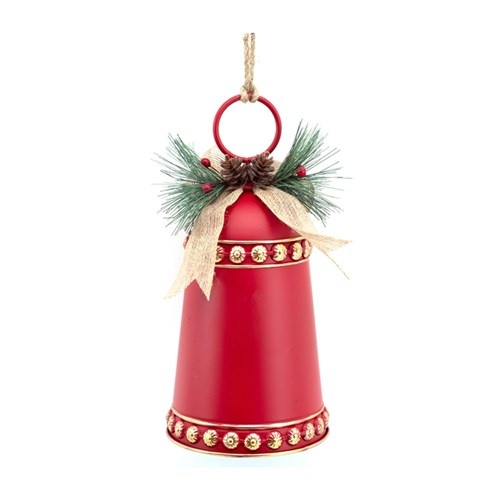 Red Metal Bell 14x30cm