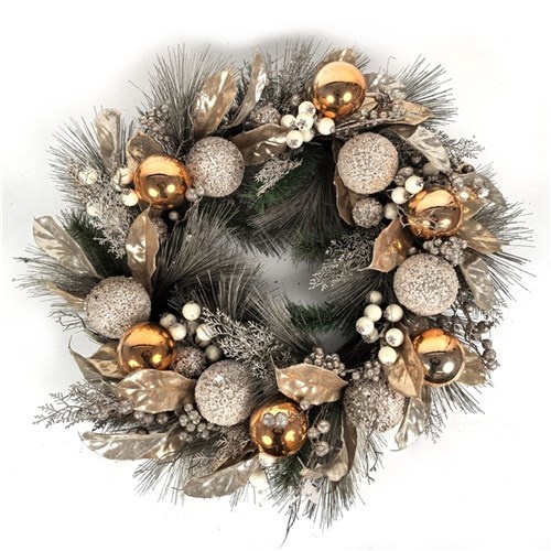 70cm Champagne Wreath