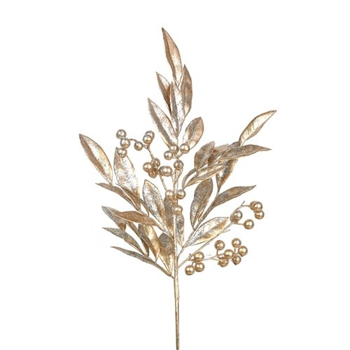 60cm Gold Berry Stem