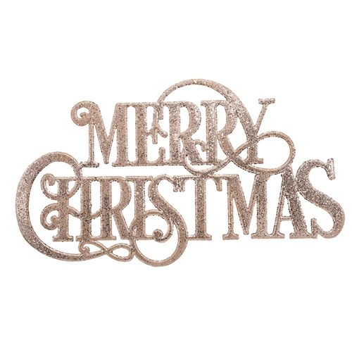 Merry Christmas Sign 47x26cm Metal