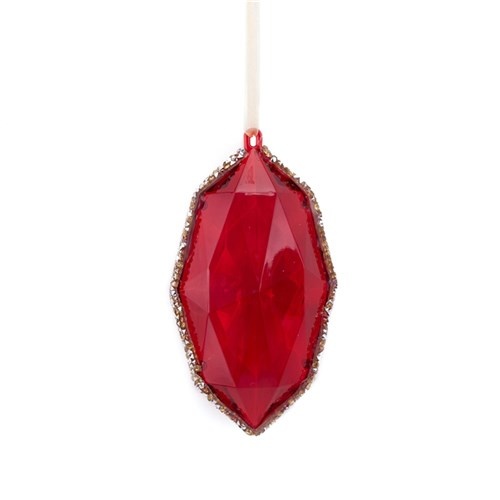 Ruby Red Jewel 14x7cm