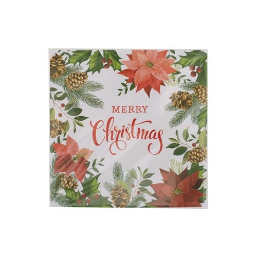 Napkins 20 PK 2 Ply - Merry Christmas