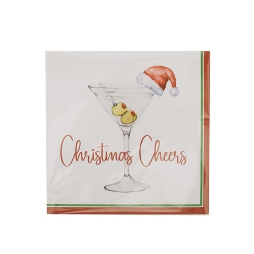 Napkins 20 PK 2 Ply - Christmas Cheer