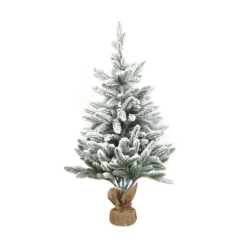 90cm Flocked Table Top Christmas Tree