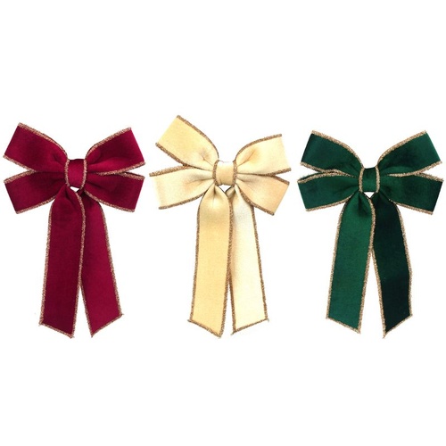 Velvet Bows 23x35cm
