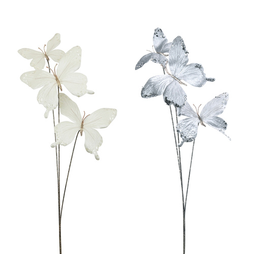 Butterflies Silver or  White