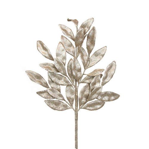 Champagne Bay Leaf Stem 60cm