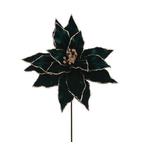 Emerald Velvet Poinsettia 30cm