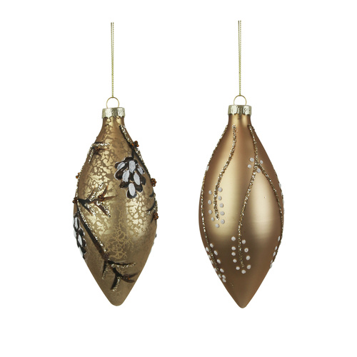 Champagne Glass Finials 6x13cm