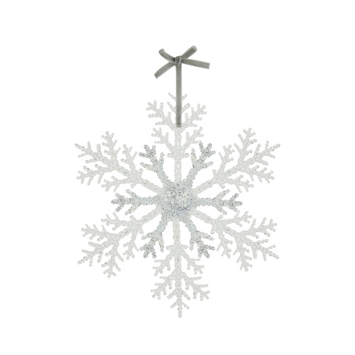 31cm Snowflake Clear & Silver