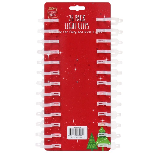  ICICLE LIGHT CLIPS 26PC