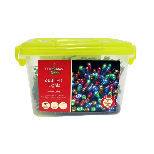 600 LED Fairy Lights Multi