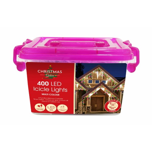 400 LED Icicles Multi
