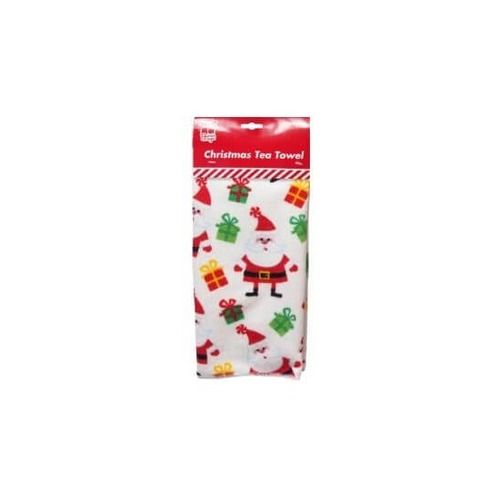Xmas Tea-Towel Print 4Asst