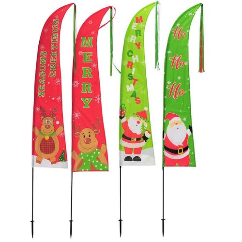 Xmas Printed Yard Flag 2.2m