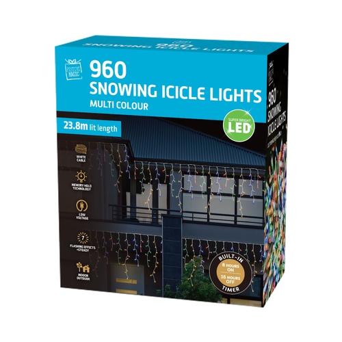 960 LED Snowing Icicle 