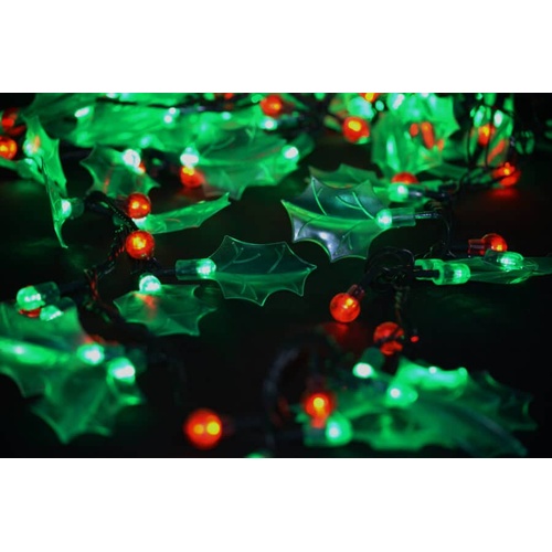LED Holly Lights 120 